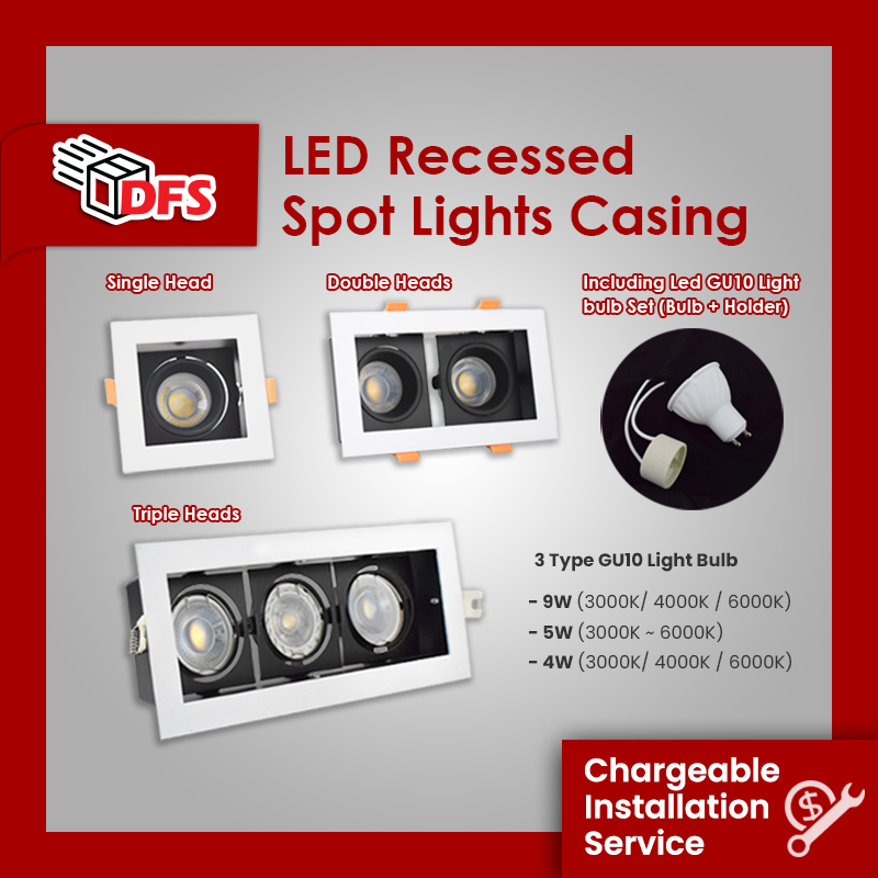 DFS LED Spot Light 4W 27W Tritone Anti Glare Spot Light Recessed Spot