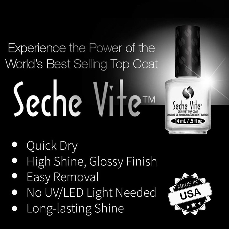 Seche Vite Fast Dry top coat 118ml+14ml Shopee Singapore