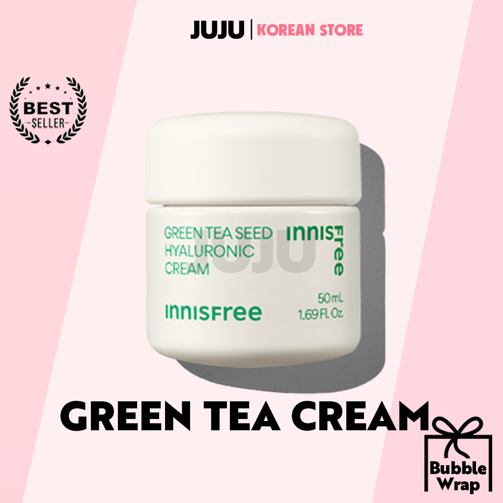 New Innisfree Green Tea Seed Hyaluronic Cream 50ml Shopee Singapore 1180