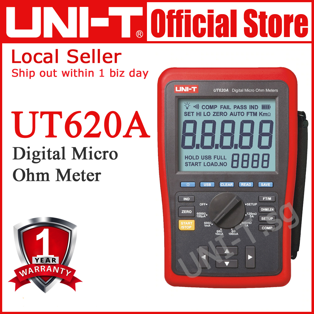 Uni-T UT620A Digital Micro Ohm Meter | Shopee Singapore