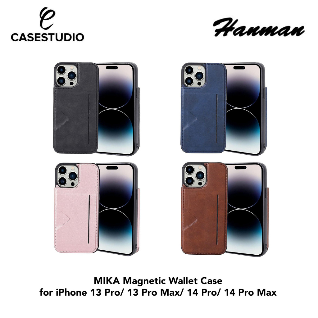 Hanman MIKA Magnetic Wallet Case for iPhone 13 Pro 13 Pro Max 14