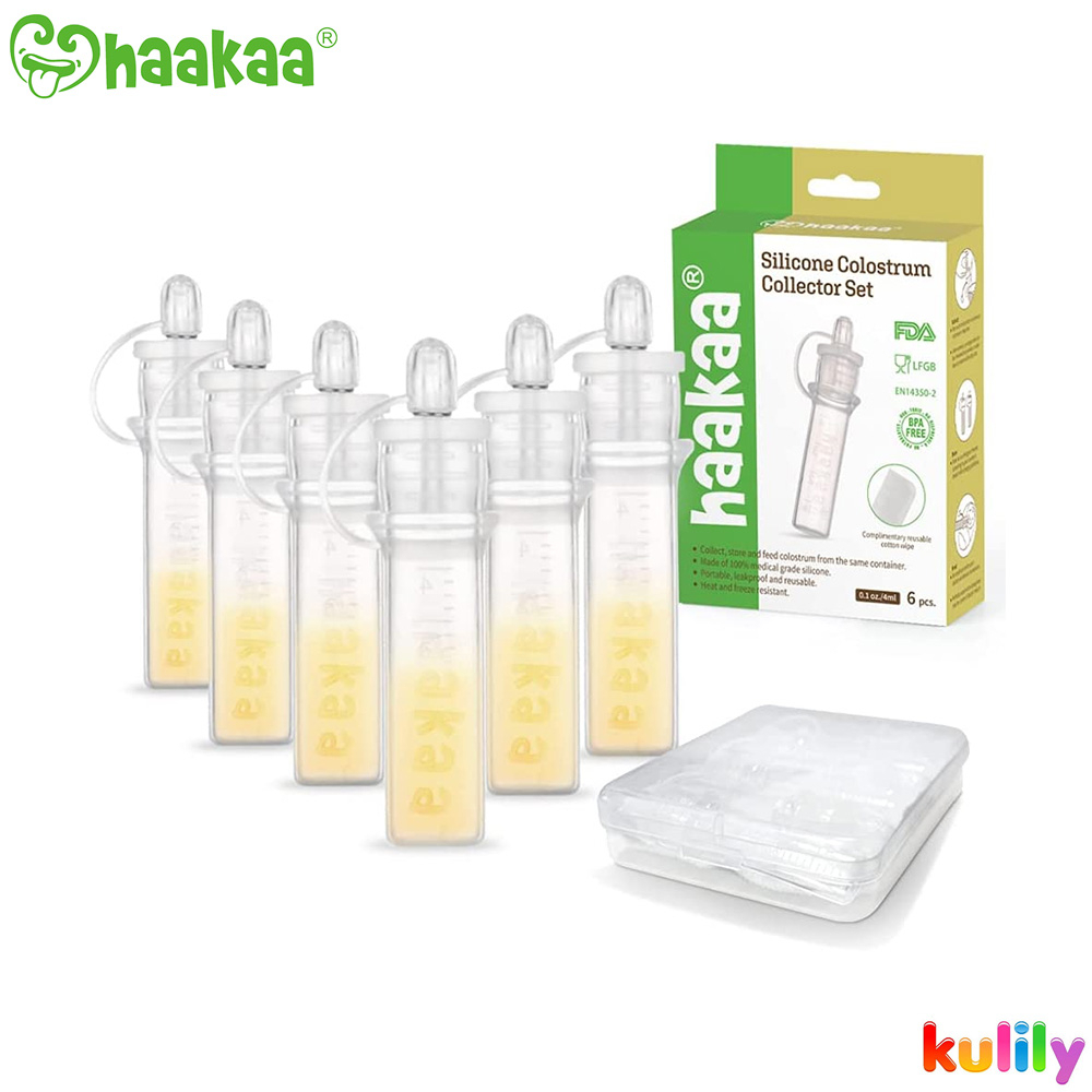 Haakaa PreSterilized Silicone Colostrum Collector Set (4ml) Shopee