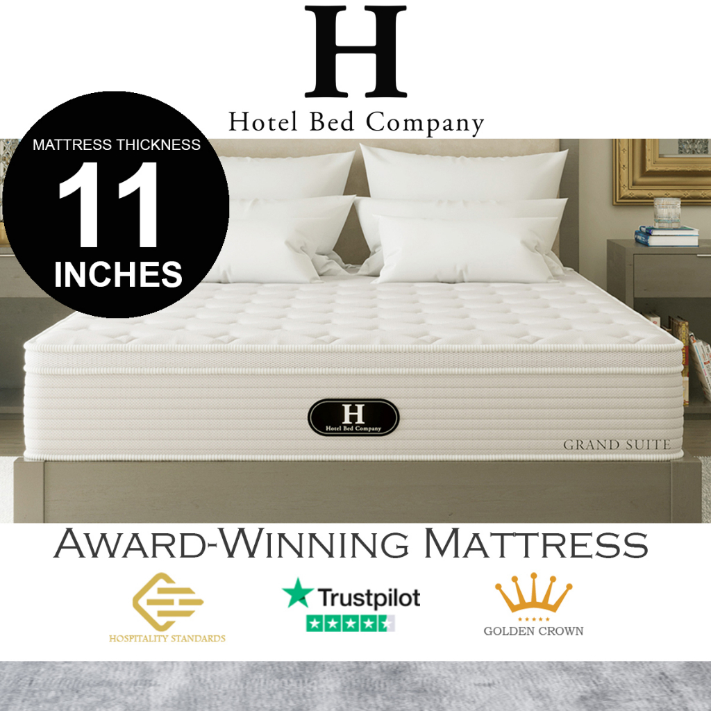 (SG Stock) HOTEL Cooling Mattress 11 Inches Pocket Springs 5 Zoned