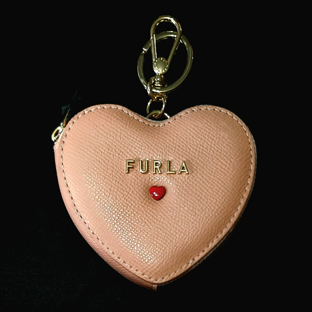 Furla Classic Moonstone Heart Coin Purse Bag Charm Shopee Singapore