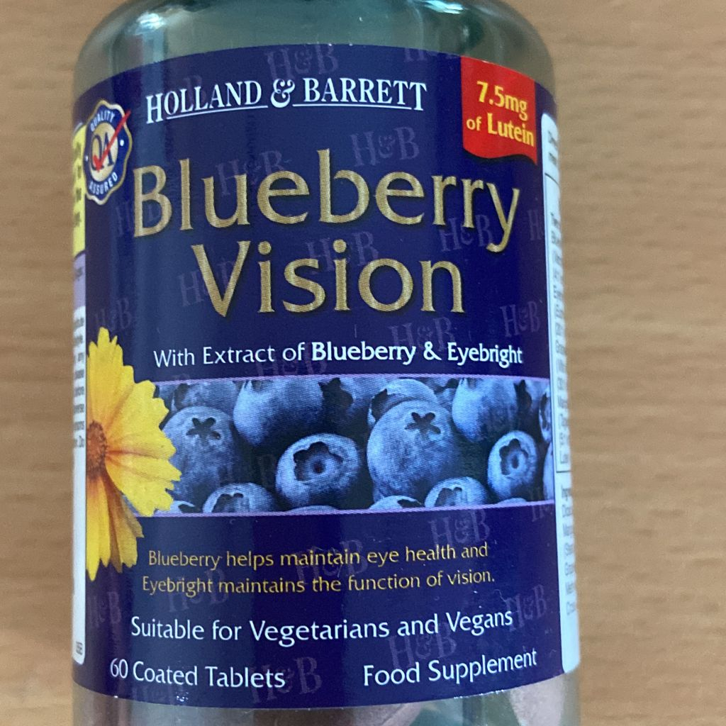 Holland & Barrett Blueberry Vision 60 Tablets ( Expiry 2025) Shopee
