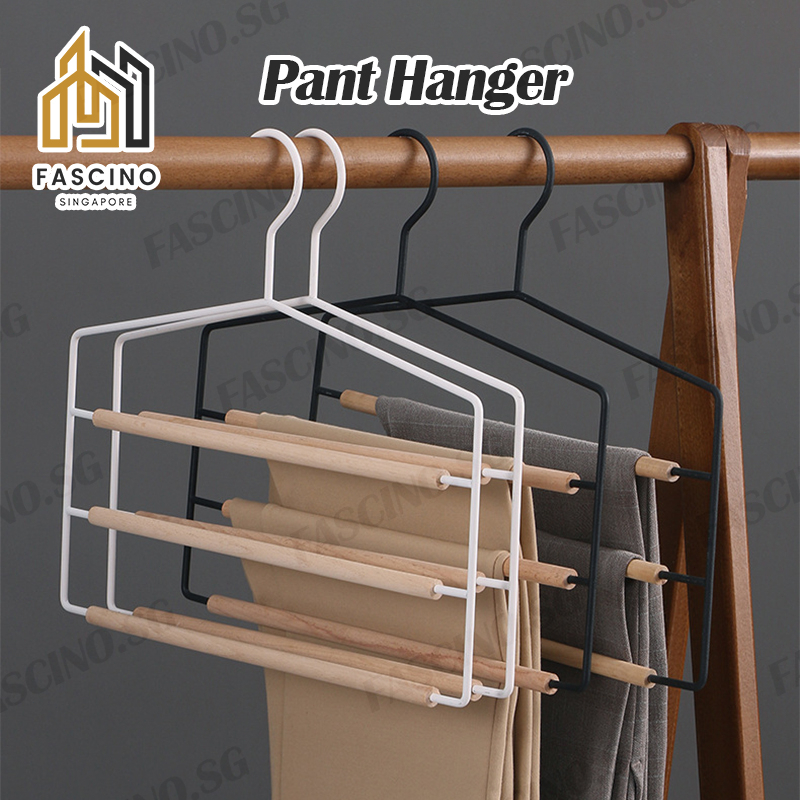 【SG】Multifunctional Pants Rack Trousers Clothes Hanger Wardrobe Closet ...