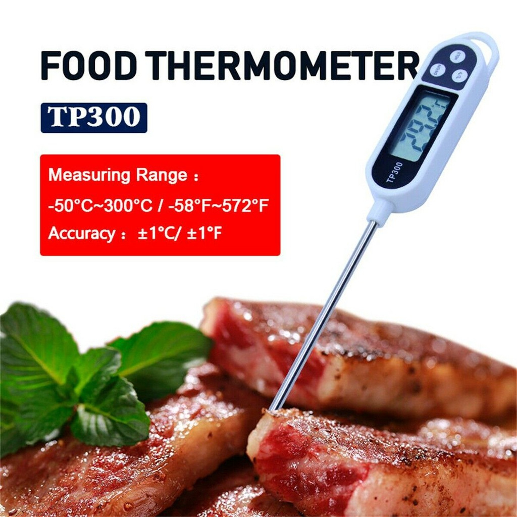 Digital Food Thermometer Probe For Kitchen BBQ Meat Water Milk Oil Tea ...