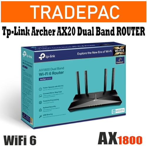 Tp-Link Archer AX20 AX1800 Dual-Band Wi-Fi 6 Router | Shopee Singapore