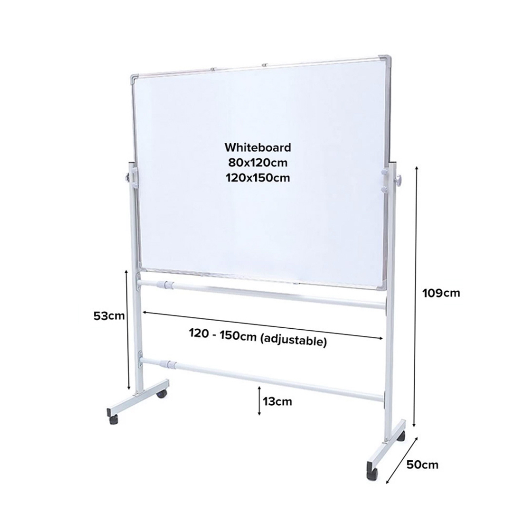 (ONES) Standing Magnetic Movable White Board - WhiteBoard / Bulleting ...