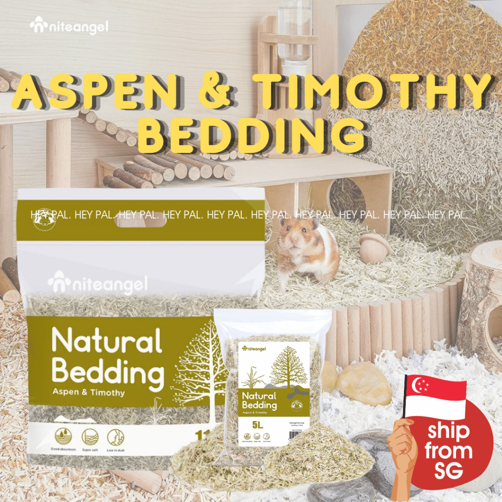 Niteangel Natural Soft Nesting Aspen Timothy Mix Hamster Bedding for Syrian Dwarf Hamsters Gerbils Shopee Singapore