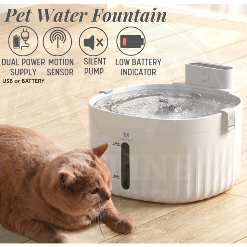Motion sensor pet water fountain sales