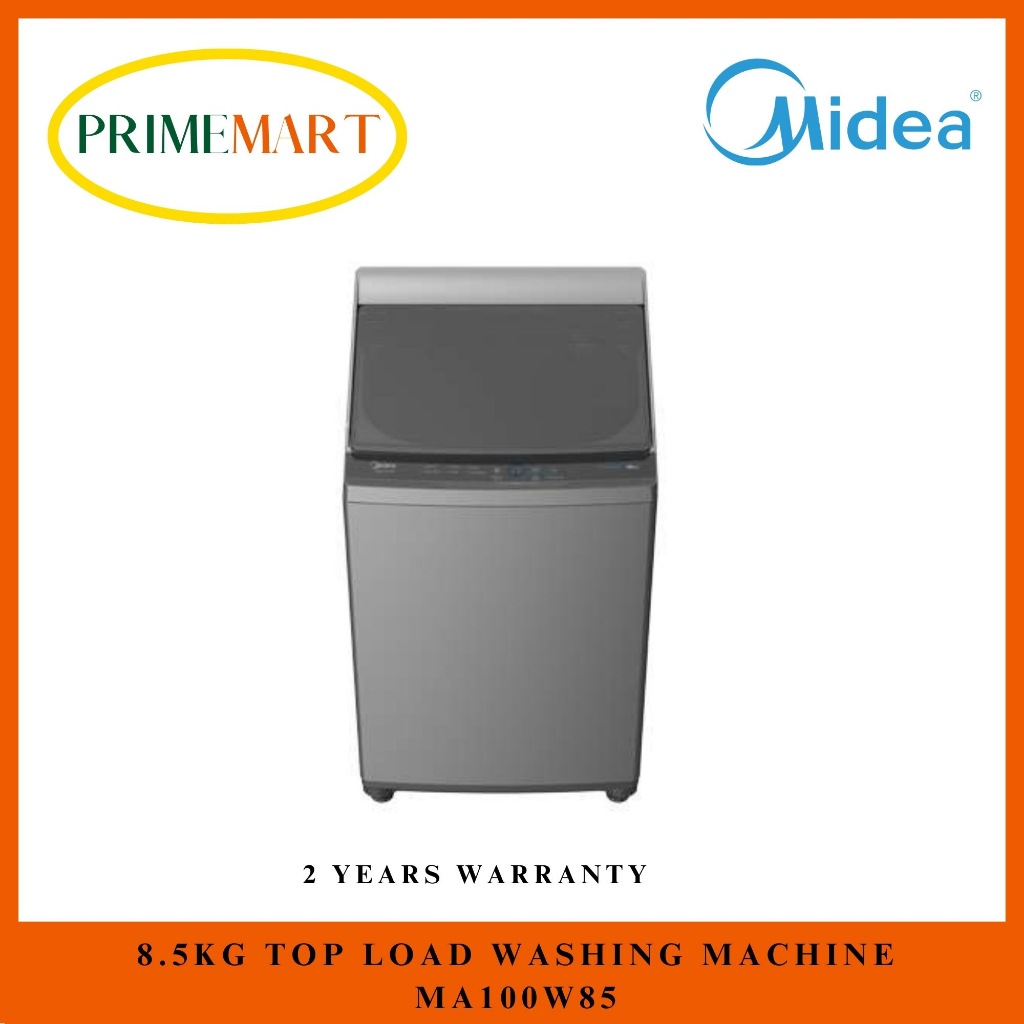MIDEA MA100W85 8.5KG TOP LOAD WASHING MACHINE 2 YEARS MIDEA WARRANTY