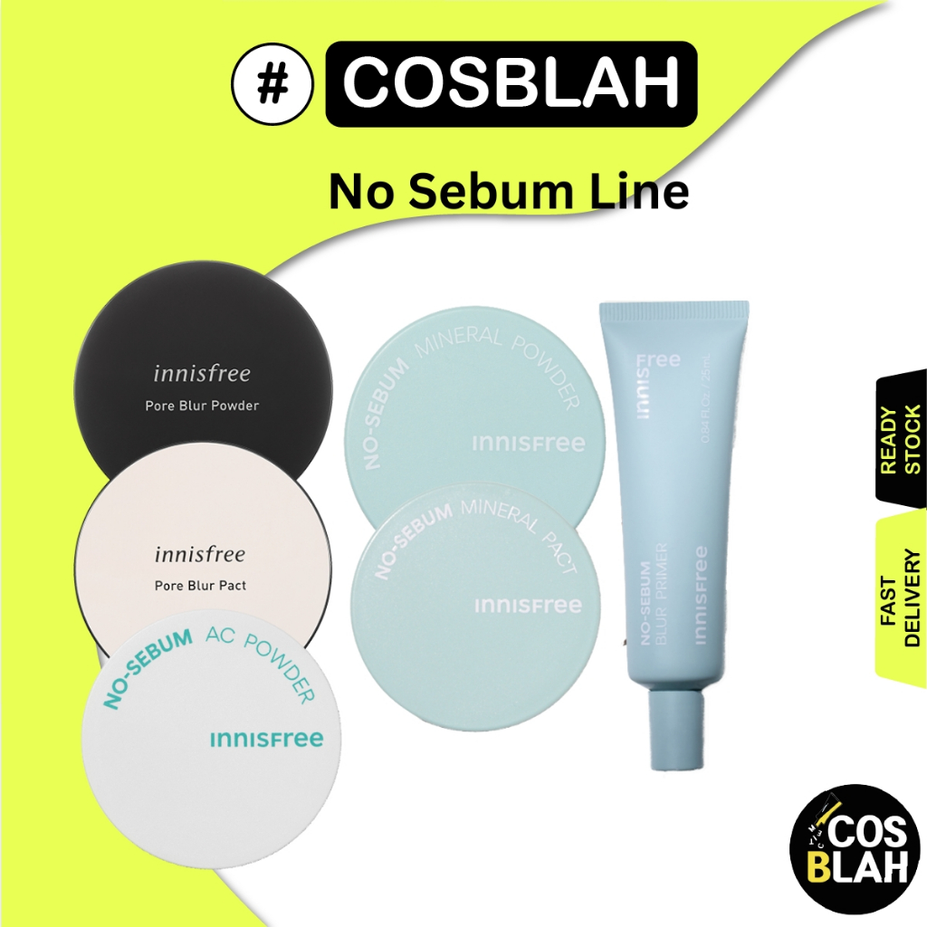Innisfree No Sebum Mineral Powder / Pact / Blur Primer / AC Power