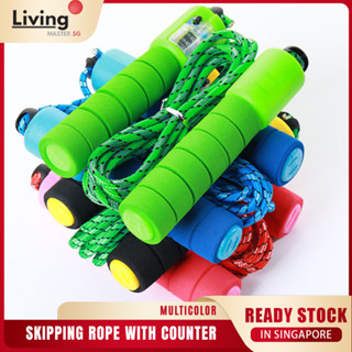 Fitness skipping discount rope with counter