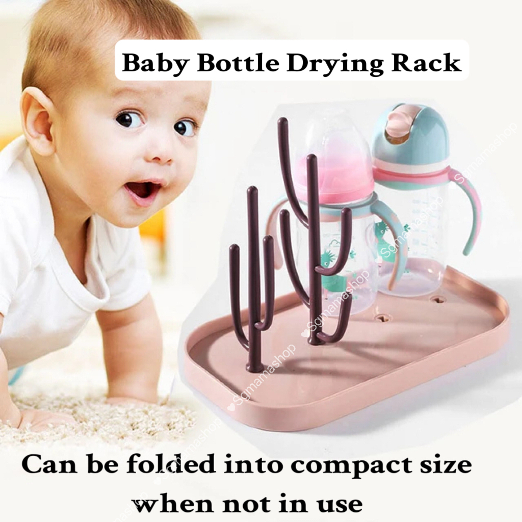SG Stock Baby Bottle Drying Rack / Detachable Baby Bottle Dryer with ...