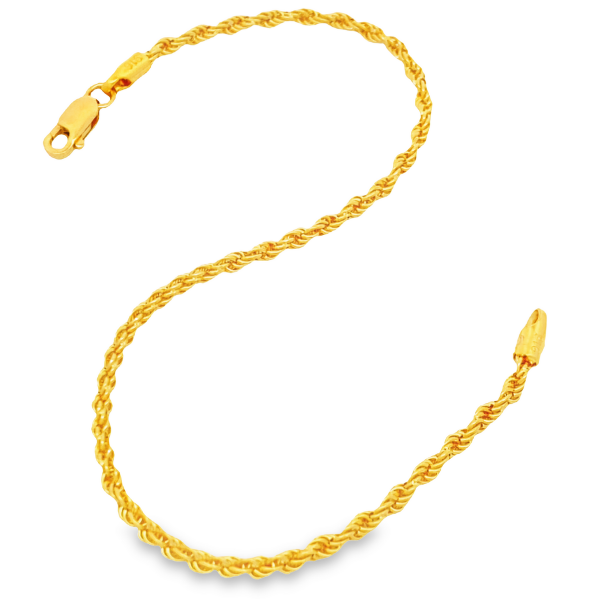 Top Cash Jewellery 916 Gold Rope Bracelet [LROPE]