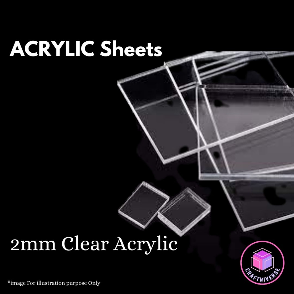 2-5mm thickness Clear Acrylic Perspex Sheet Cut Plastic