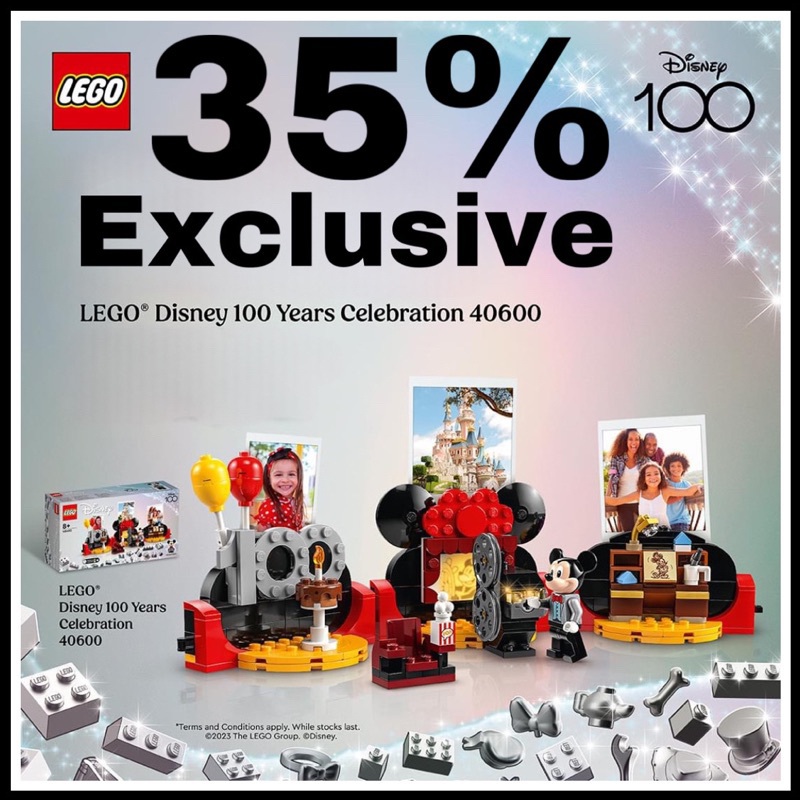 Next Day Delivery LEGO Disney 100 Years Celebration 40600 Shopee Singapore