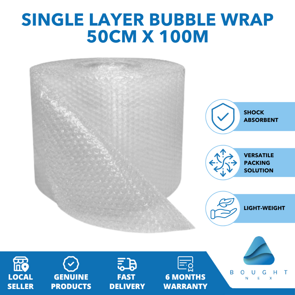 Single Layer Wrap 50cm x 100m Protective Packaging Roll Reliable and ...