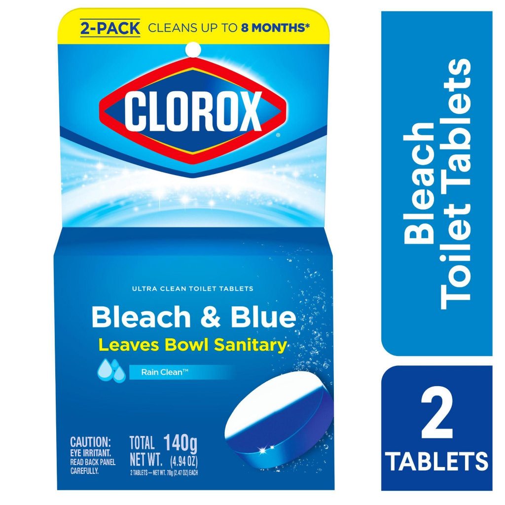 Clorox Automatic Toilet Bowl Cleaner Tablets Bleach And Blue 2S
