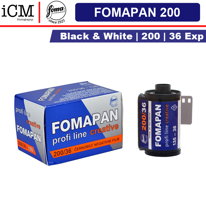 FOMAPAN 200 CREATIVE 35mm 135 Black & white Film - 36exp | ISO 200 ...