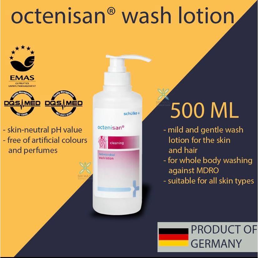 Schulke Octenisan Wash Lotion 500ml Hypoallergenic Antimicrobial Whole