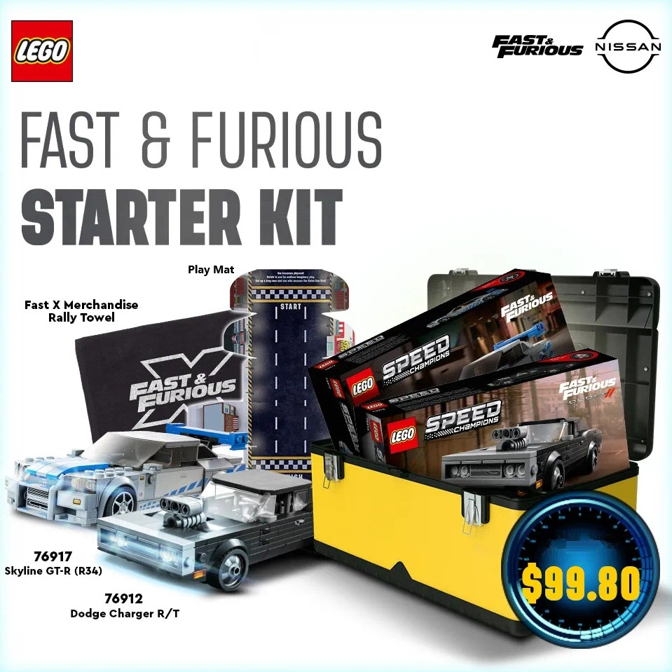 Lego Fast & Furious Speed Champions Bundle *Skyline & Charger* 76917 & 76912