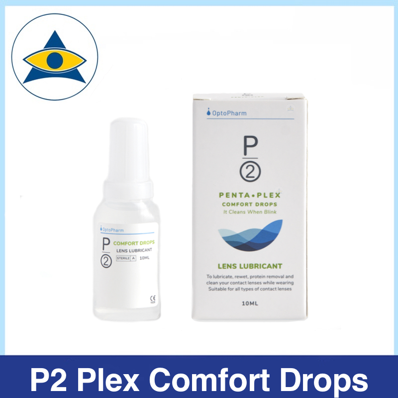 P2 Penta Plex Drop eye drops (10ml) for contact lens dryness / dry eyes ...