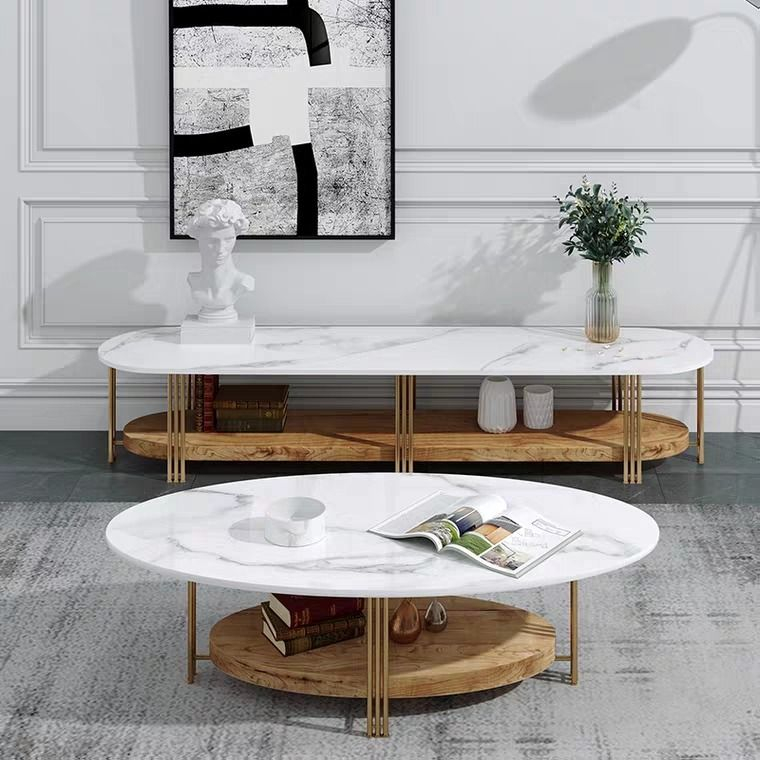 STERLING Modern Marble TV Console / Coffee Table Shopee Singapore