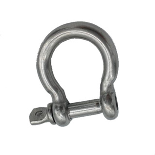 1 pcs Stainless Steel Carabiner D Bow Shackle Fob Key Ring