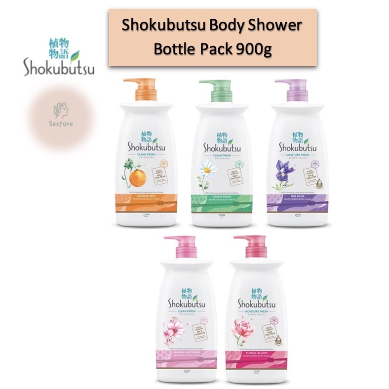 Shokubutsu Clean Fresh Body Wash Bottle 900g Shopee Singapore