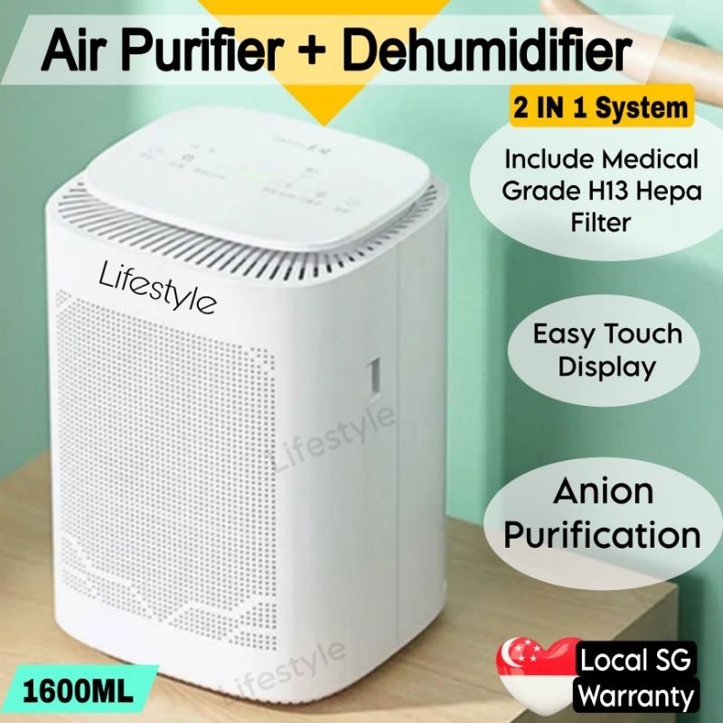 [SG PLUG] HomePro Dehumidifier and Air Purifier Lifestyle Anion Pure