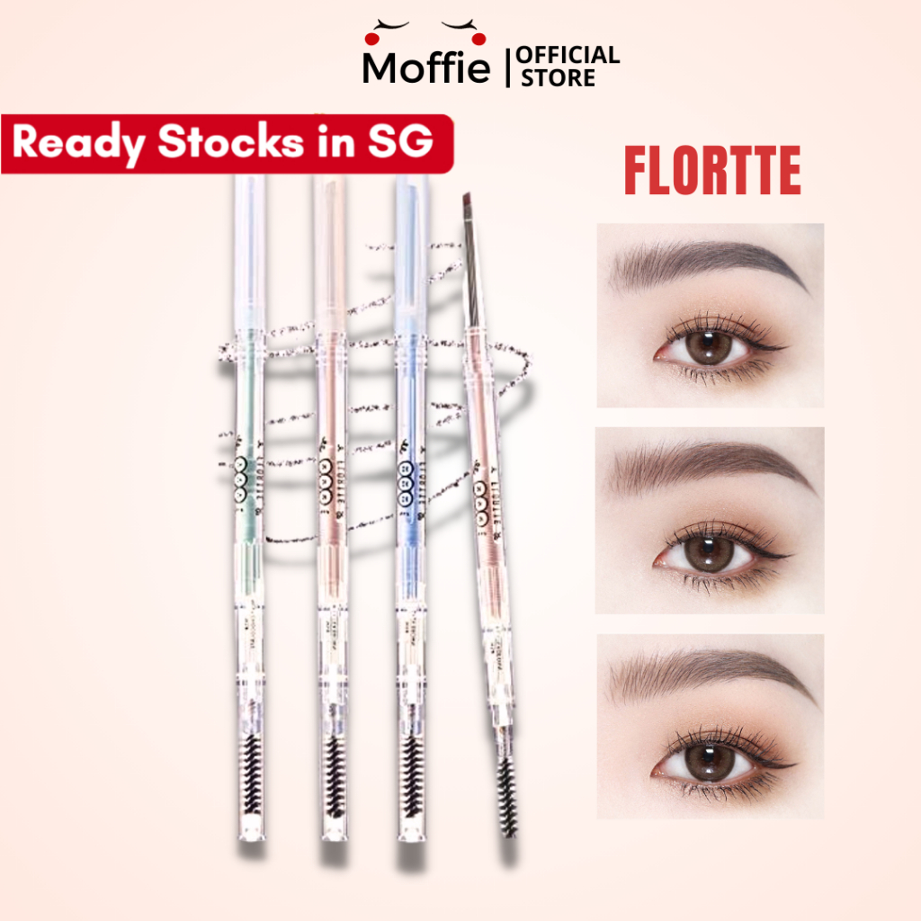 🇸🇬flortte Double Headed Ultra Fine Waterproof Eyebrow Pencil Shopee Singapore 9679