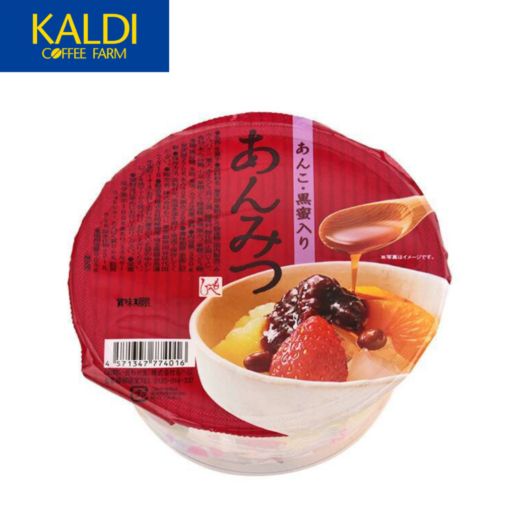 【Direct from Japan】KALDI Anmitsu with red bean paste and brown sugar ...