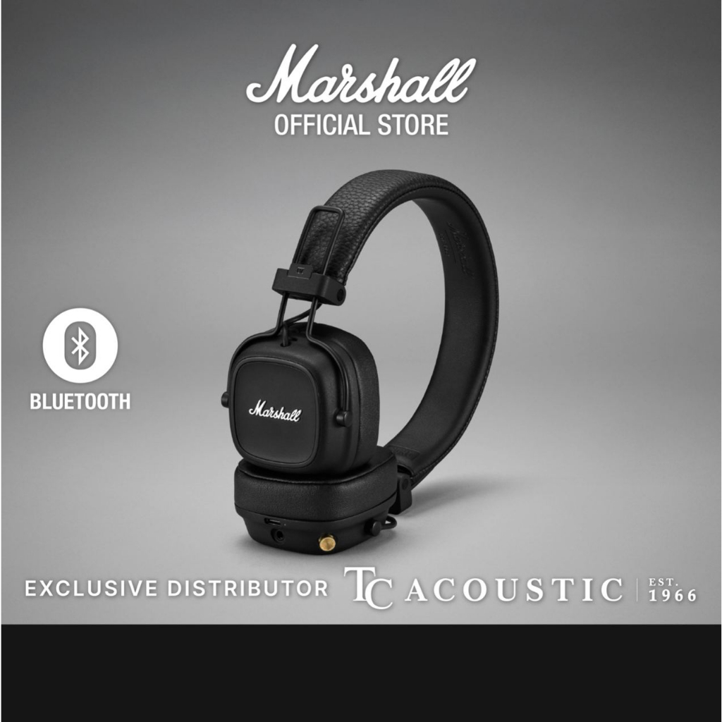 Marshall Major IV Bluetooth Wireless Headphones with Microphone