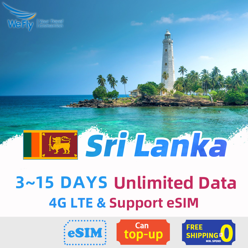 Sri Lanka SIM card Sri Lanka eSIM 320 Days 4G High Speed +Unlimited