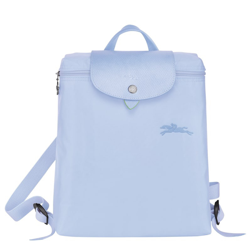 Longchamp Le Pliage Green Collection Sky Blue Backpack Shopee Singapore