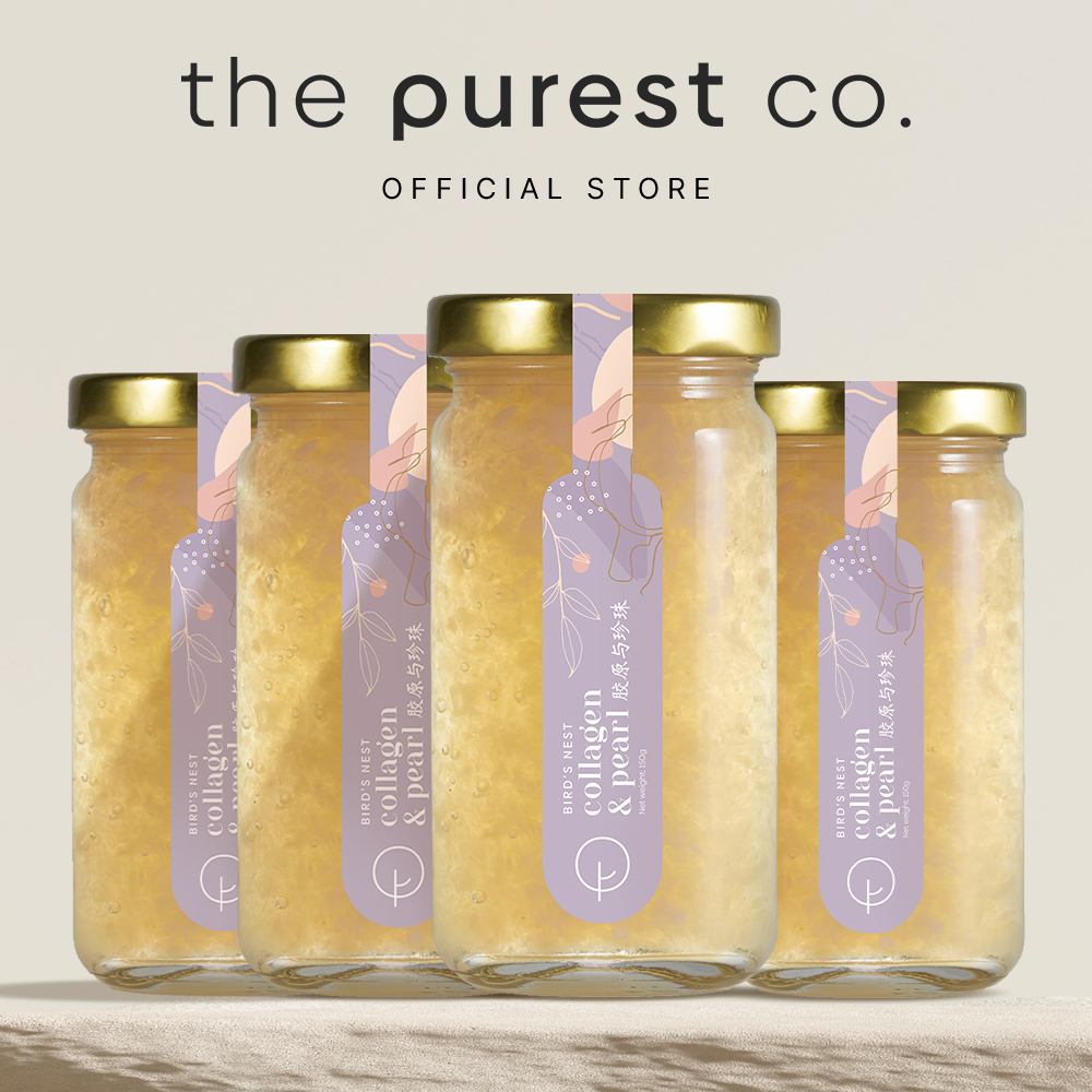 Purest Co Bird's Nest Collagen & Pearl (150g x 4 Btl) | Shopee Singapore