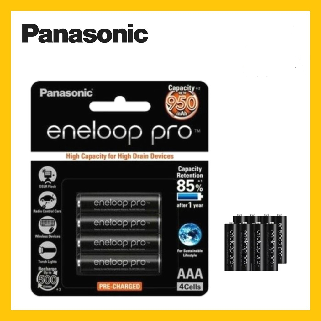 Panasonic Eneloop Pro Aaa Rechargeable Battery 950mah 4s Shopee