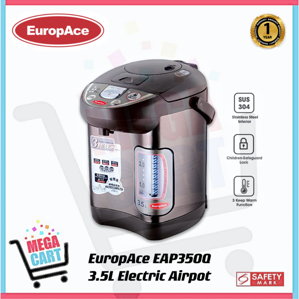 Europace 3.5L Electric Airpot EAP350Q EAP 350Q (1 Year Warranty) Shopee Singapore
