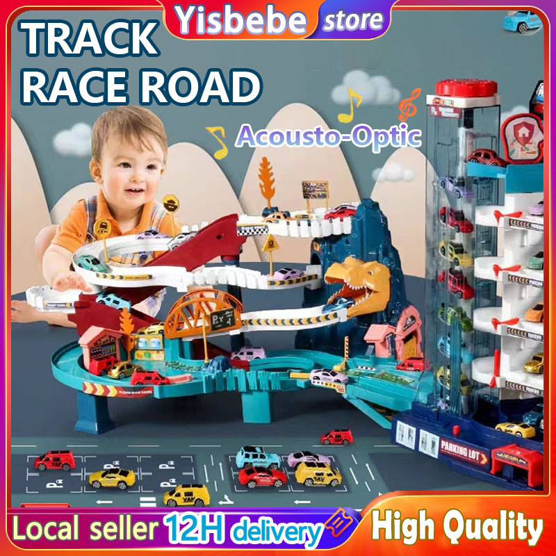 Baby Toys Kids Train Toy Set Magnetic Connection Cars Building Blocks Railroad Track Play Gift