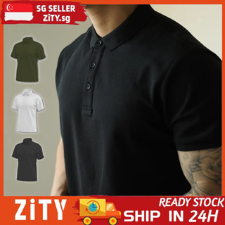black uniform polo shirt