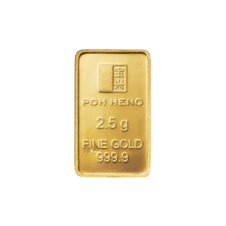 Poh Heng Jewellery 999.9 Gold Bar 2.5gm [Price By Weight]