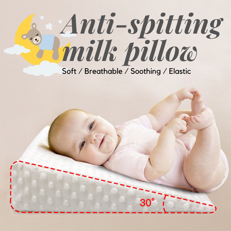 Baby Wedge Pillow Anti-Spitting Milk / Anti Reflux Colic Cushion Pillow ...