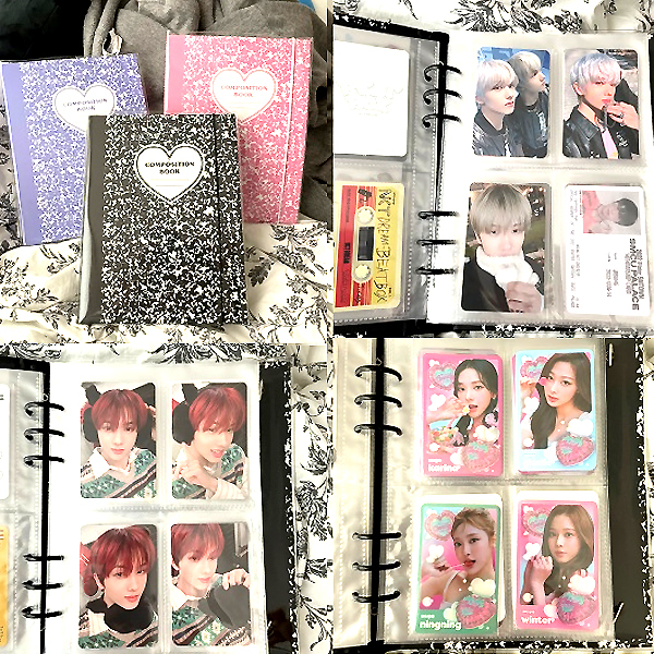 [Bundle deals Kit] Lucalab 25R Pink A5 Binder Photocard Pages & Sleeves