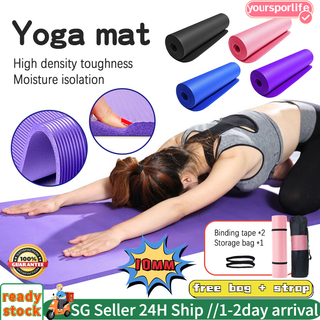 Yoga Mat Thick Non-slip Durable Exercise Extra Mats Pilates Pad Fitness Gym  MINI