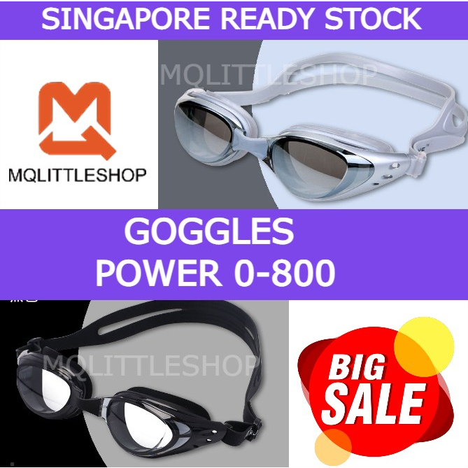 MQLITTLESHOP Prescription Swimming Goggles Underwater Degree Glasses for Short sighted Normal Eyes Swim Goggle Spectac Shopee Singapore