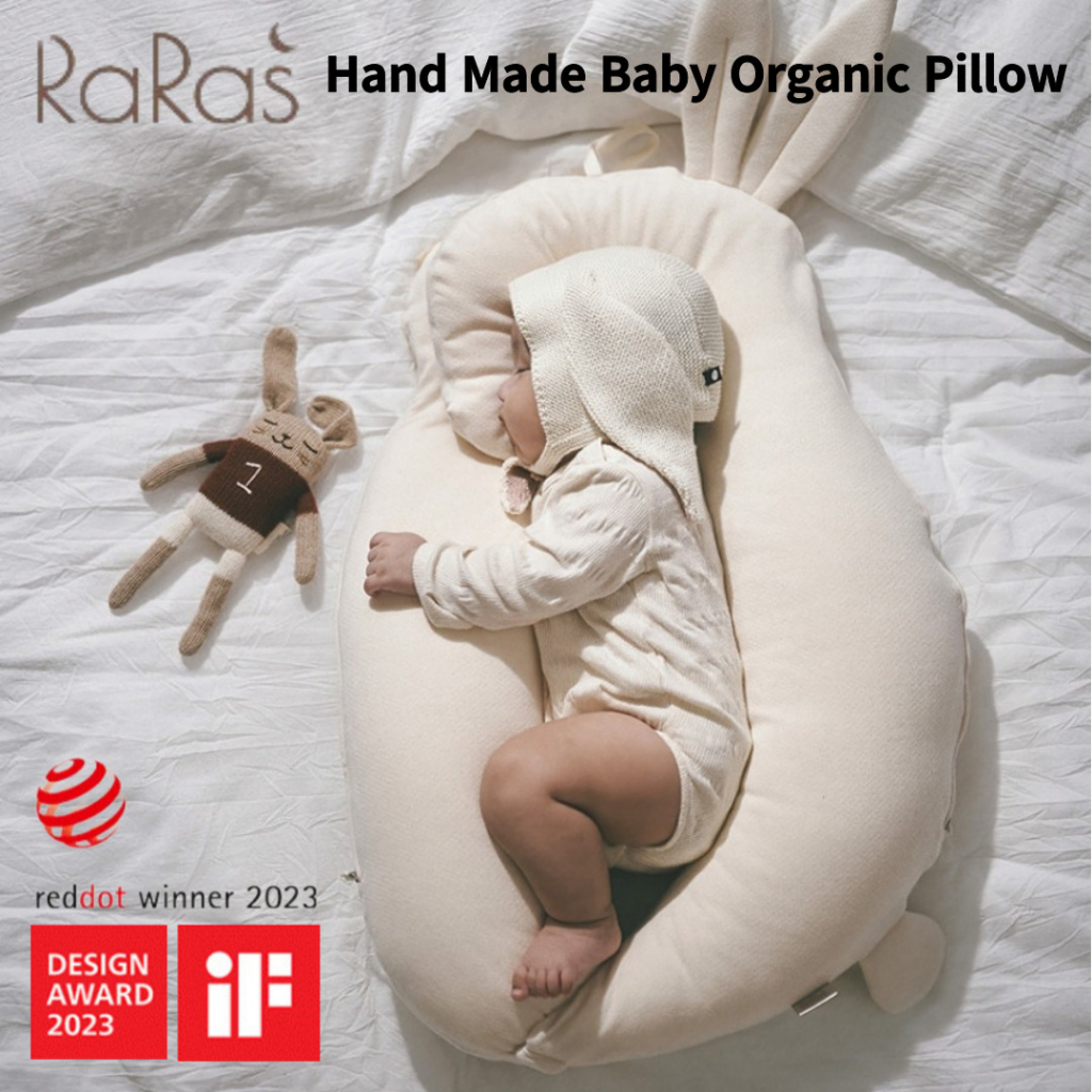 RARAS] Premium Baby Body Pillow Organic Cotton Bamboo Mesh Pillow
