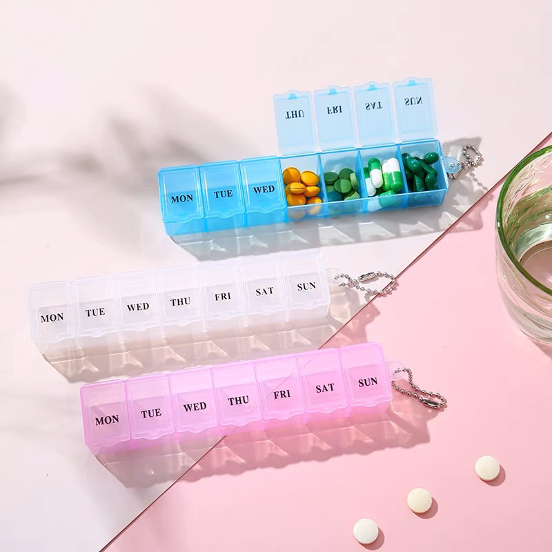 7 Days Weekly Medicine Pill Box Travel Storage Medicine Tablet ...