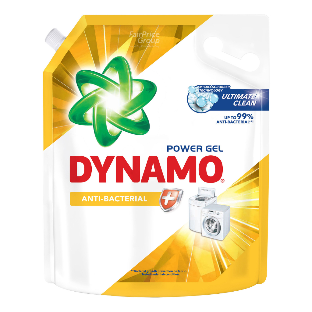 Dynamo Power Gel Anti-Bacterial Laundry Detergent Refill 3kg/Dynamo ...